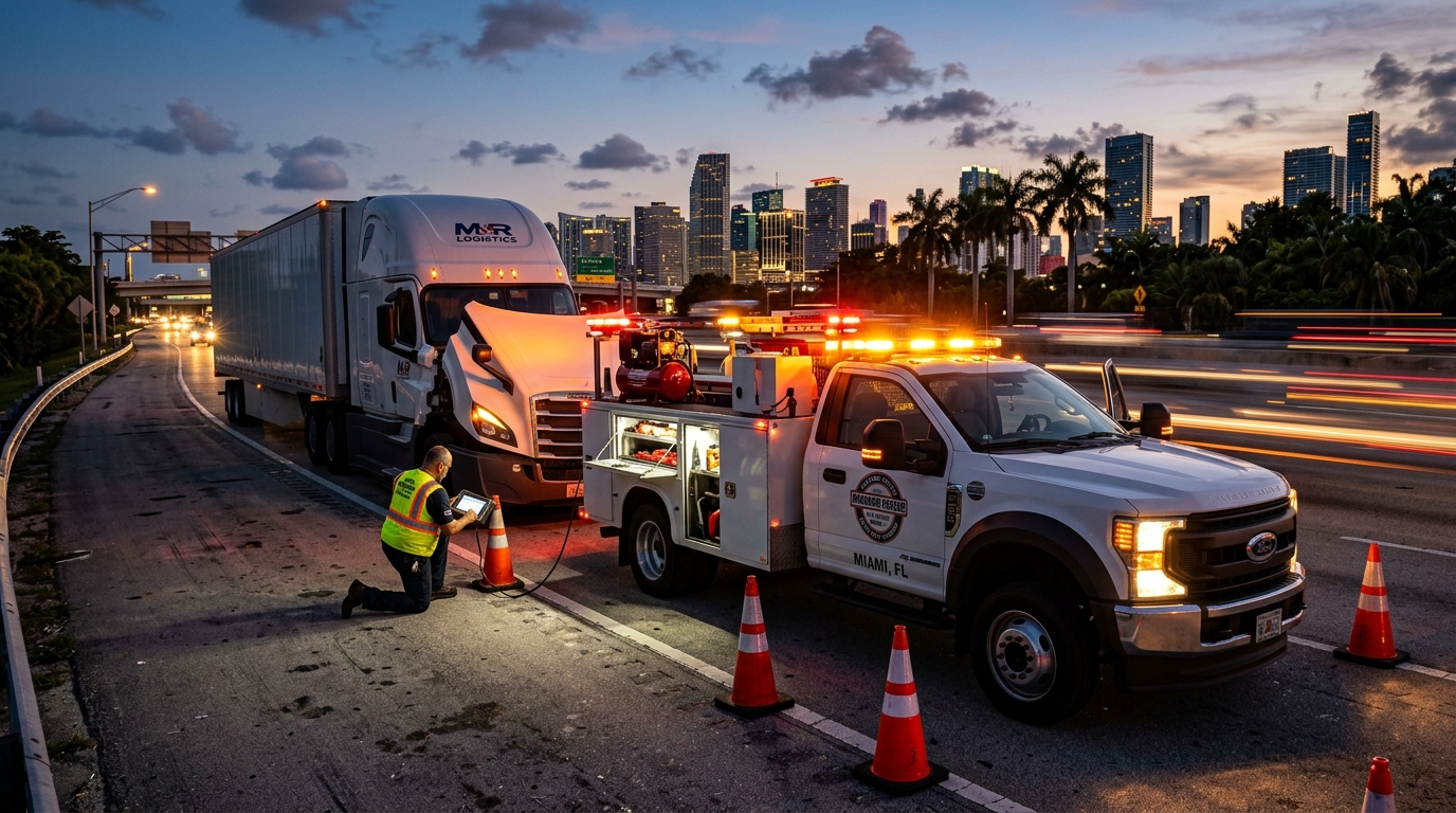 24/7 Mobile Diesel Roadside Assistance Miami